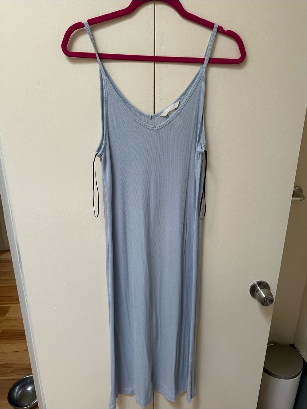 H&M Pale Blue Ribbed Tank Top